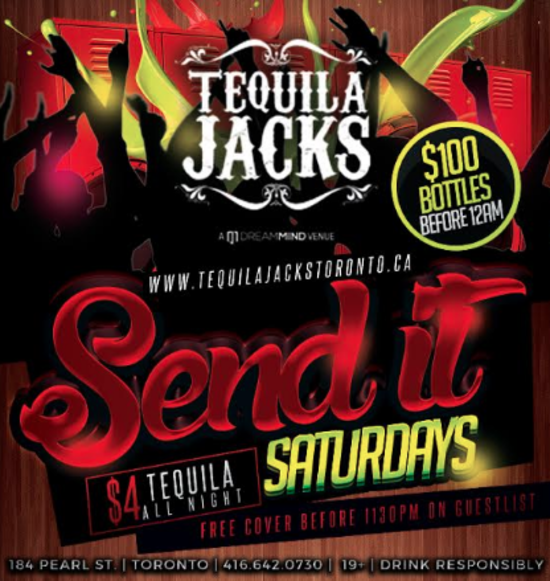 Tequila Jack's Every Saturday